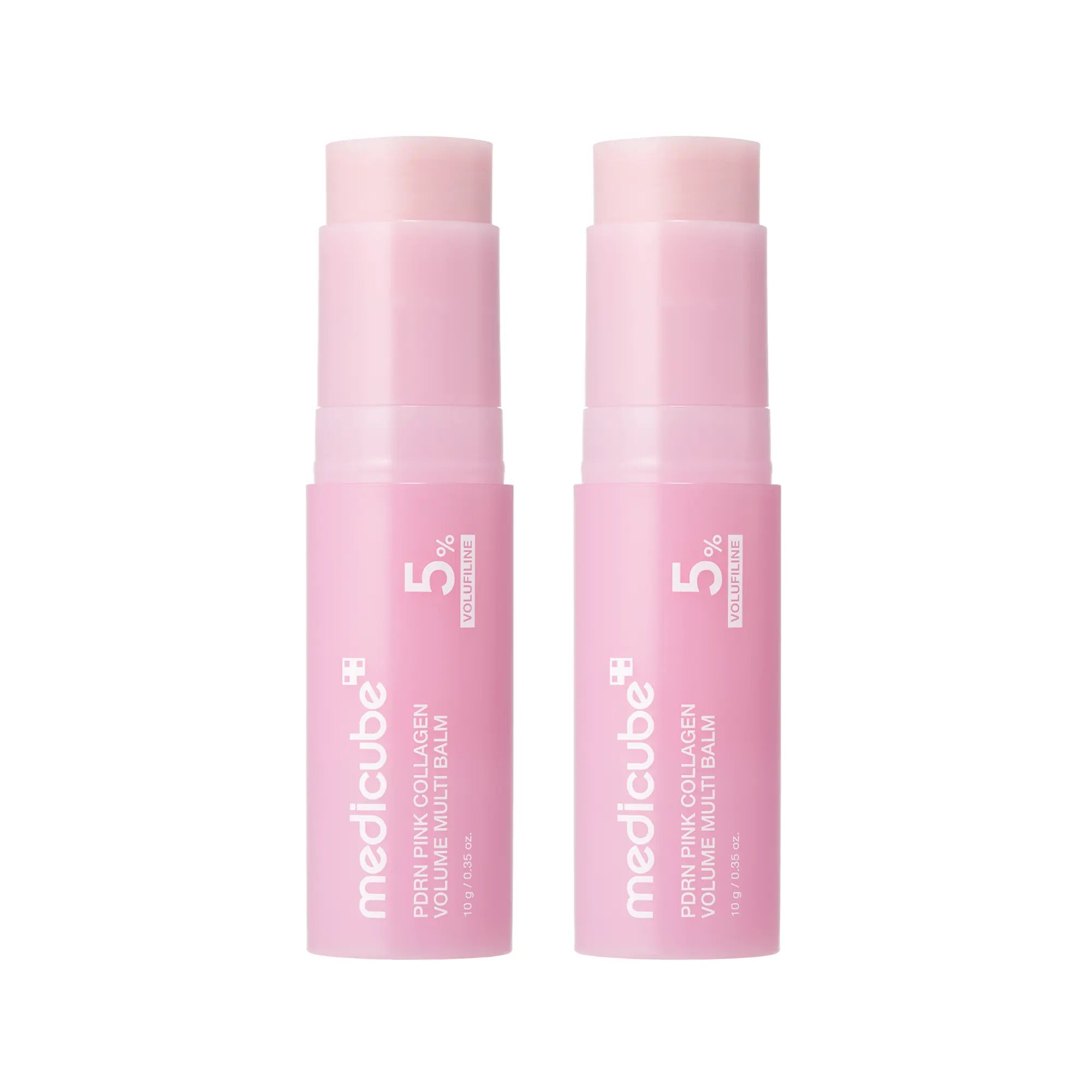 [NEW] [medicube] PDRN Pink Collagen Volume Multi Balm | All In One Volufiline, PDRN, NAD Stick for Youthful-Looking, Helping Look of Fine Lines, Firming Care, Anti-Aging Care | For Under-Eyes, Neck, Forehead, Smile Lines, Lip Care | Korean Skincare - Specification: 2EA